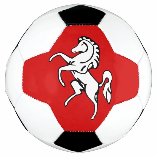 Patriotic Soccer Ball with Flag of Kent, England (Devant)