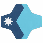 Patriotic Soccer Ball with Flag of Minnesota, USA (Plat)