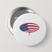 Patriotic Speech Bubble Patches en Buttonnen Ronde Button 7,6 Cm (Voorkant /achterkant)