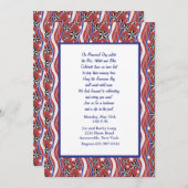 Patriotic Spirit Invitation Kaart (Voorkant / Achterkant)