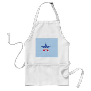 Patriotic Star Apron Standaard Schort