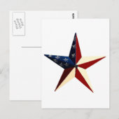 Patriotic Star Briefkaart (Voorkant / Achterkant)