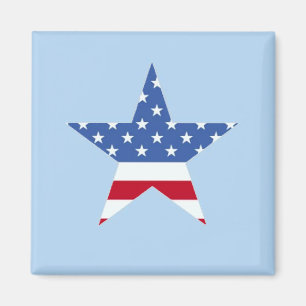 Patriotic Star Magnet Magneet