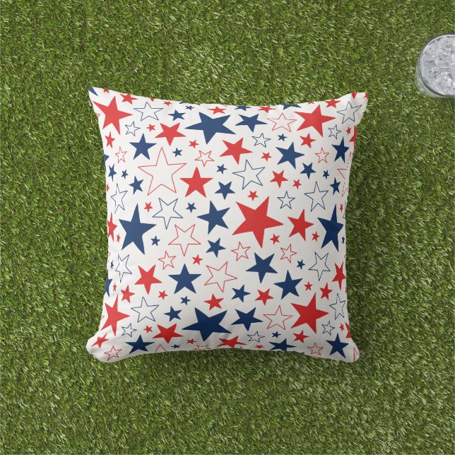 Patriotic Stars Coussin (Herbe)