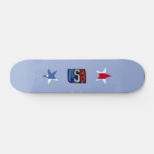 Patriotic Stars Skateboard (Horz)