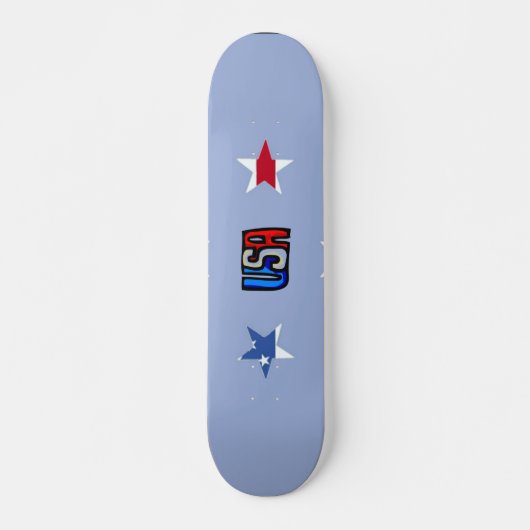 Patriotic Stars Skateboard (Devant)