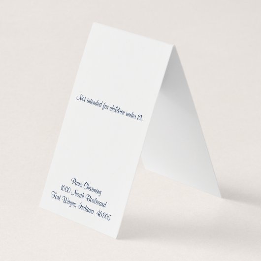 Patriotic Stars & Stripes Oorbel Display Kaarten (Achterkant)