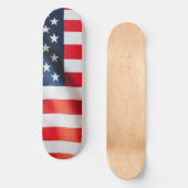 Patriotic Stars & Stripes Skateboard - USA (Recto)