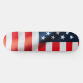 Patriotic Stars & Stripes Skateboard - USA (Horz)