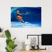 Patriotic Surfer Girl 2 Poster (Thuiskantoor)