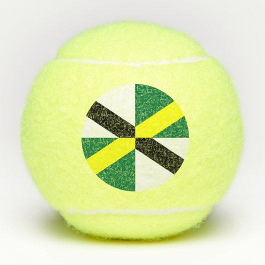 Patriotic Tennis Ball with Flag of Monterey, Veren Tennisballen (Voorkant)