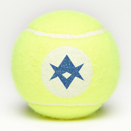 Patriotic Tennis Ball with Flag of Toyota City Tennisballen (Achterkant)