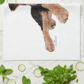 Patriotic Terrier Puppy Theedoek (Gevouwen)