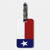 Patriotic Texas Flag Bagagelabel (Achterkant verticaal)