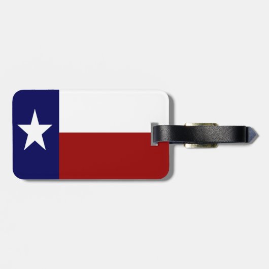 Patriotic Texas Flag Bagagelabel (Achterkant horizontaal)
