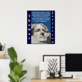 Patriotic Thomas Jefferson Poster (Bureau à domicile)