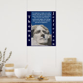 Patriotic Thomas Jefferson Poster (Cuisine)