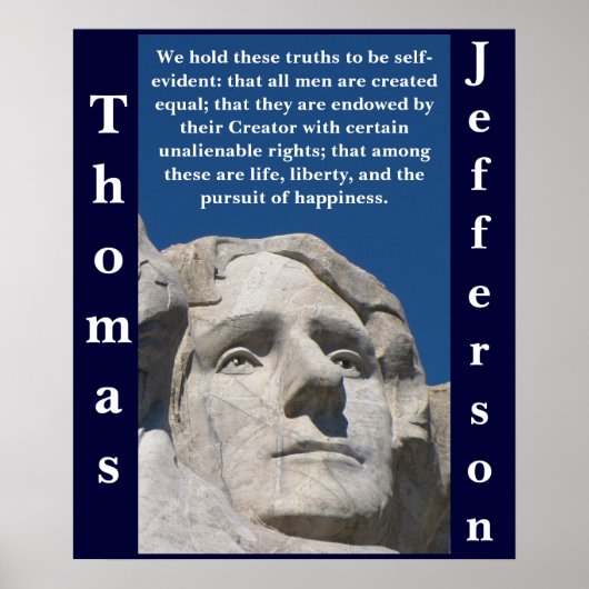 Patriotic Thomas Jefferson Poster (Devant)