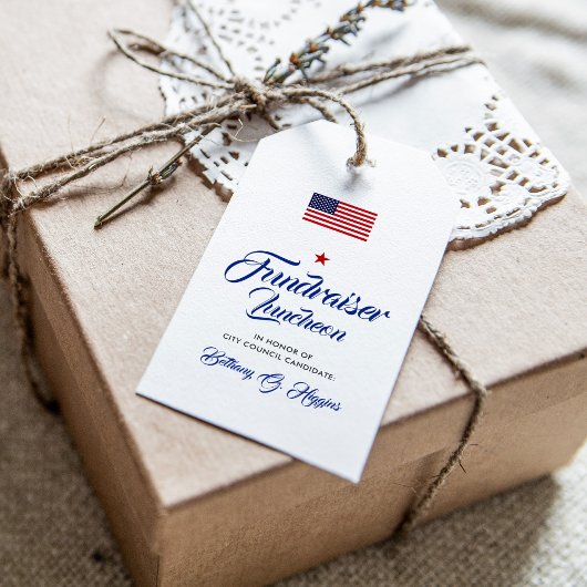 Patriotic Thormed Event | Amerikaanse vlag Cadeaulabel