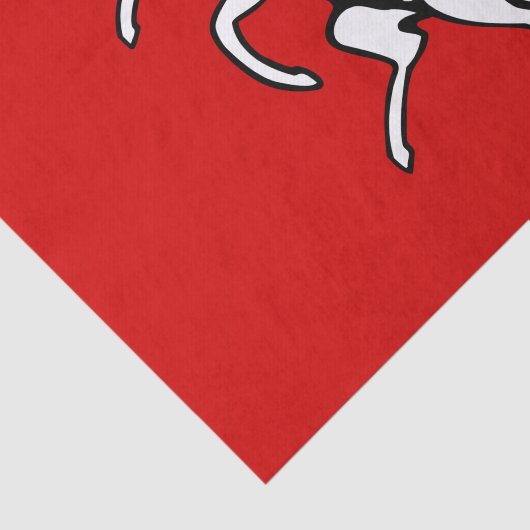 Patriotic tissue paper with flag of Kent, England Tissuepapier (Detail)