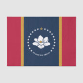 Patriotic tissue paper with flag of Mississippi Tissuepapier (Voorkant)