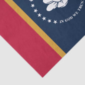Patriotic tissue paper with flag of Mississippi Tissuepapier (Detail)
