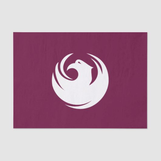 Patriotic tissue paper with flag of Phoenix City Tissuepapier (Voorkant)