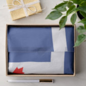 Patriotic tissue paper with flag of Toronto Tissuepapier (Geschenk)