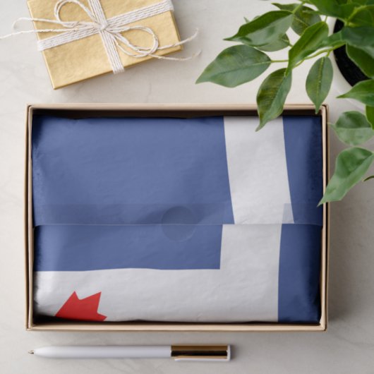 Patriotic tissue paper with flag of Toronto Tissuepapier (Geschenk)