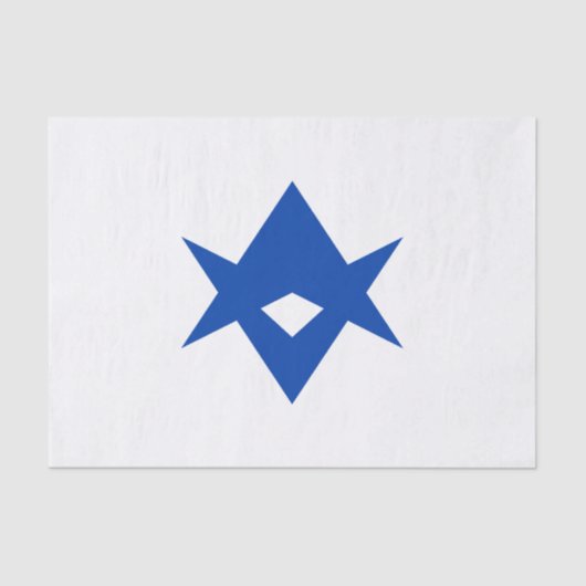 Patriotic tissue paper with flag of Toyota City Tissuepapier (Voorkant)