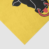 Patriotic tissue paper with flag of Uri canton Tissuepapier (Detail)