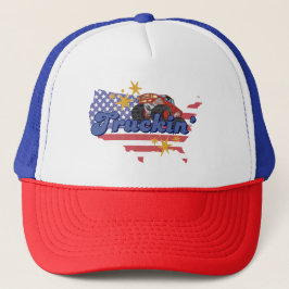 Patriotic Truckin' Trucker Pet