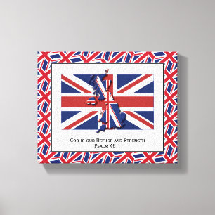 Patriotic UNION JACK Foto Canvas Afdruk
