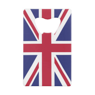 Patriotic United Kingdom Flag Kredietkaart Flessenopener
