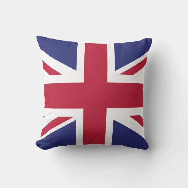 Patriotic United Kingdom Flag Kussen (Voorkant)