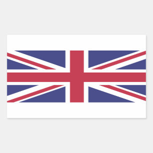 Patriotic United Kingdom Flag Rechthoekige Sticker