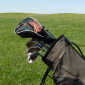 Patriotic US Flag And Eagle American Flag Golfheadcover (Insitu)