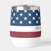 Patriotic US Flag Custom Text Name (Avant)