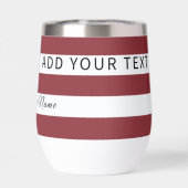 Patriotic US Flag Custom Text Name (Arrière)