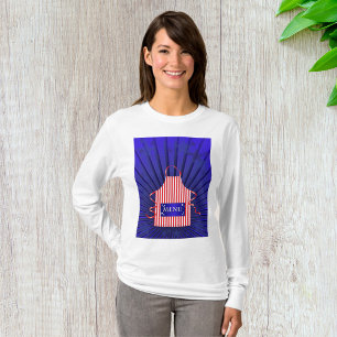 Patriotic USA Chef Rood Wit Blauw BBQ Koken T-shirt