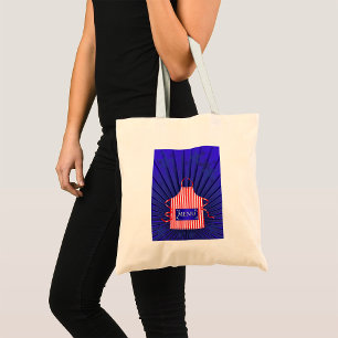 Patriotic USA Chef Rood Wit Blauw BBQ Koken Tote Bag