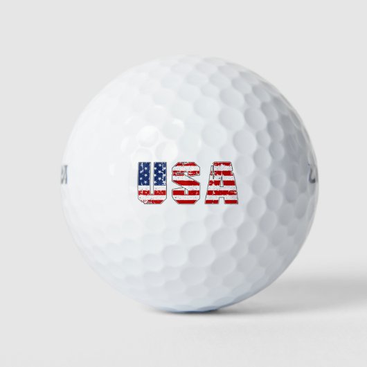 Patriotic USA Golf Balls Golfballen (Voorkant)