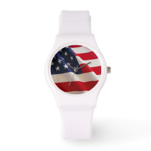 Patriotic USA Horloge