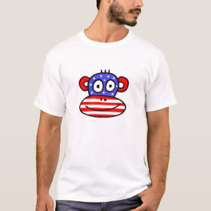 Patriotic USA Monkey T-shirt
