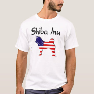 Patriotic USA Shiba Inu T-shirt