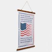 Patriotic Wall Art with a Modern Vibe! Hangend Wandkleed (Gebogen)