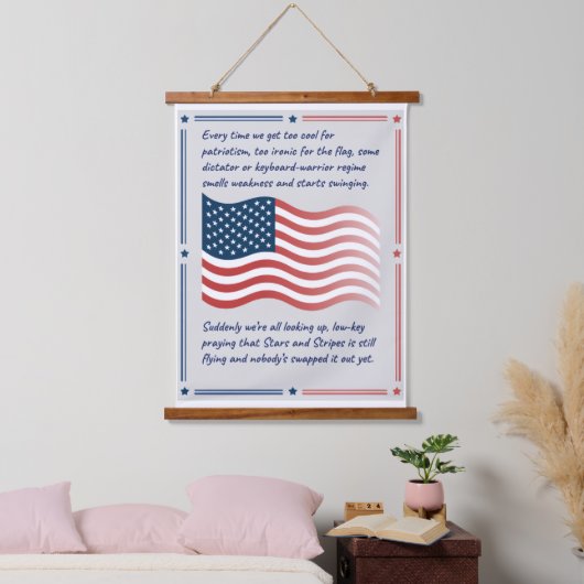 Patriotic Wall Art with a Modern Vibe! Hangend Wandkleed (Slaapkamer)