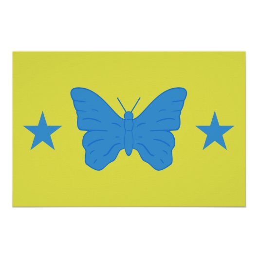 Patriotic wall poster with Flag of Bady Bassit (Devant)