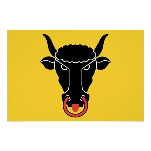 Patriotic wall poster with Flag of Uri (Devant)