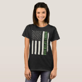 Patriotic Weightlifting Workout Bodybuilder Wight  T-shirt (Voorkant volledig)